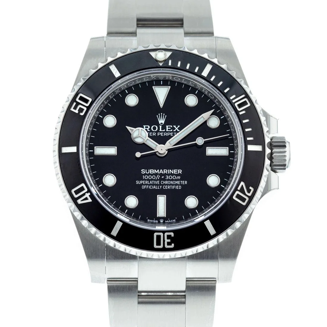 Rolex Submariner 41mm Black Dial 124060 No-Date - Bestter Watches
