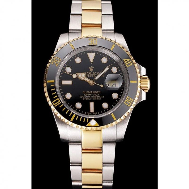 Superclone Rolex Submariner 41mm Black Dial PR16233BG - Bestter Watches