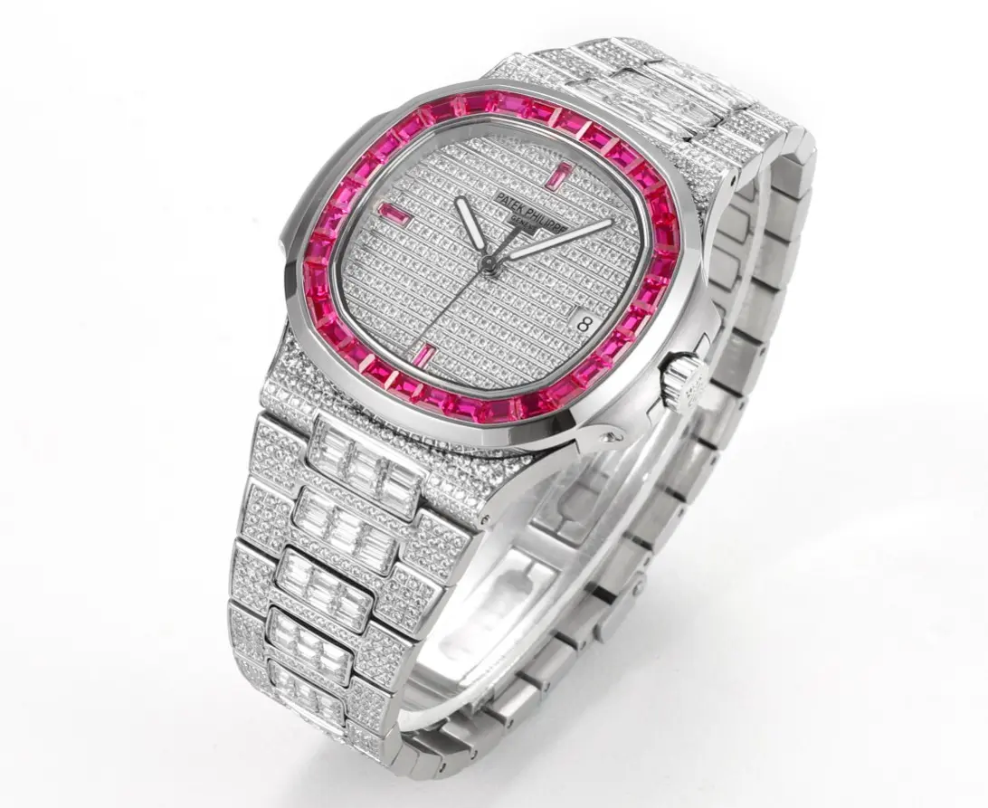 Patek Philippe White Gold Ruby Nautilus Watch - Bestter Watches
