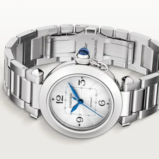 Cartier Pasha de Cartier Women Automatic Silver Stainless Steel Watch WSPA0013 - Bestter Watches