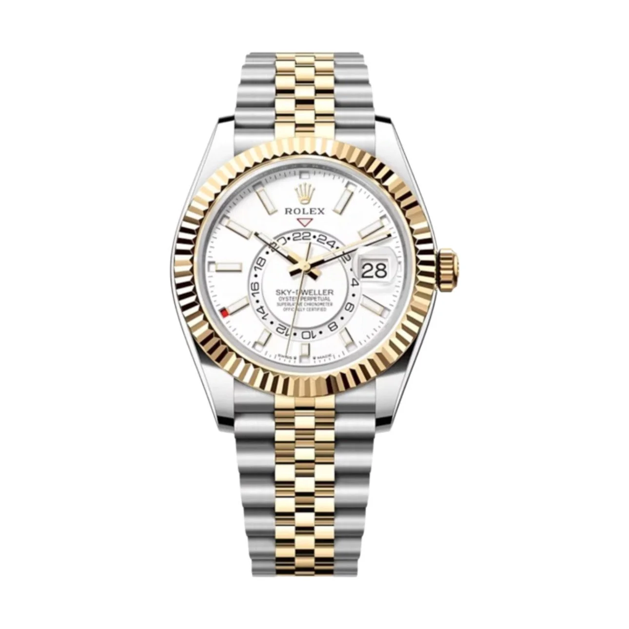 Superclone Rolex Sky-Dweller 42 mm Intense white Dial 336933 - Bestter Watches