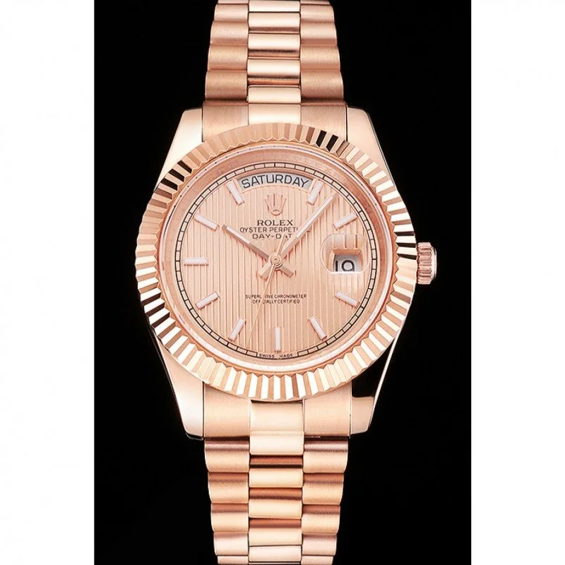 Superclone Rolex Day-Date 40mm Rose-Gold Dial REP016823 - Bestter Watches
