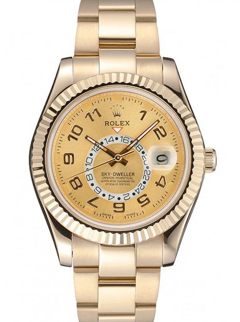 Rolex Sky-Dweller 41mm Gold Dial 80243 - Bestter Watches