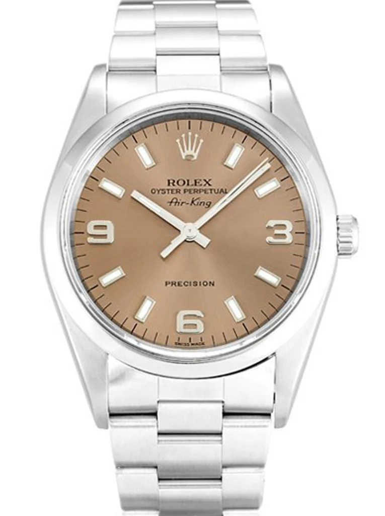 Rolex Air-King 34mm Salmon Dial 14000 - Bestter Watches