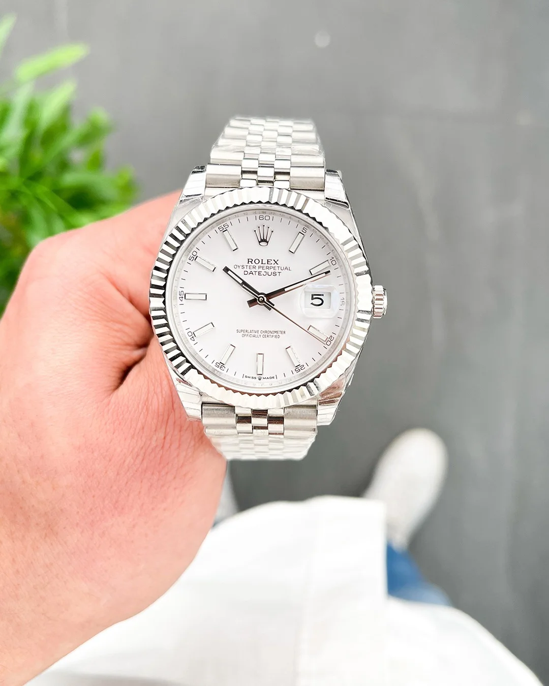 Rolex Datejust 41mm White Dial 126334 Jubilee Flutted - Bestter Watches
