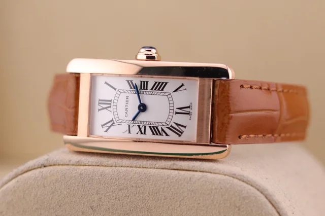 Cartier Tank Américaine Women Quartz Silver Alligator Watch W2607456 - Bestter Watches