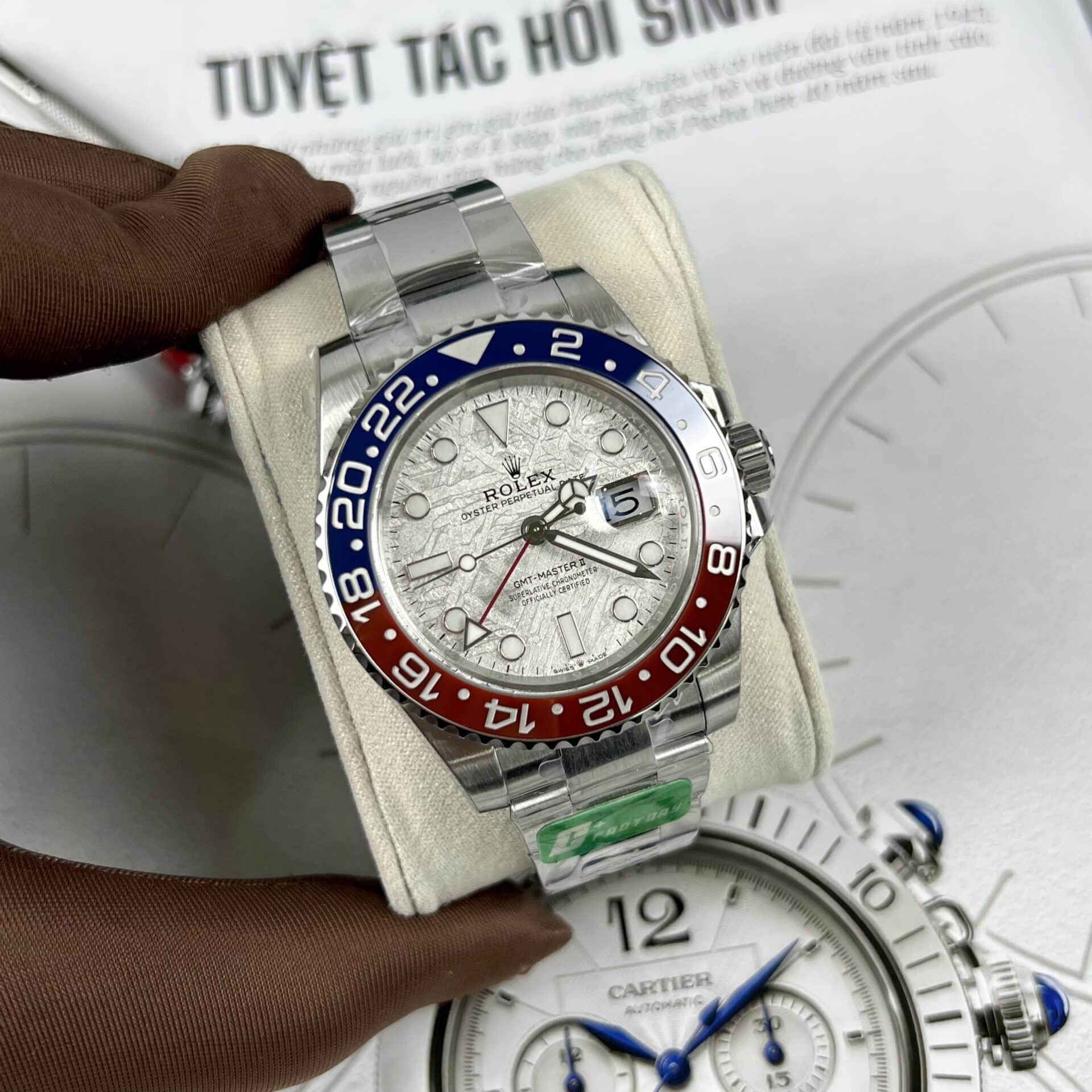 Superclone Rolex GMT-Master II Meteorite Dial 126719BLRO  Superman  Oyster - Bestter Watches