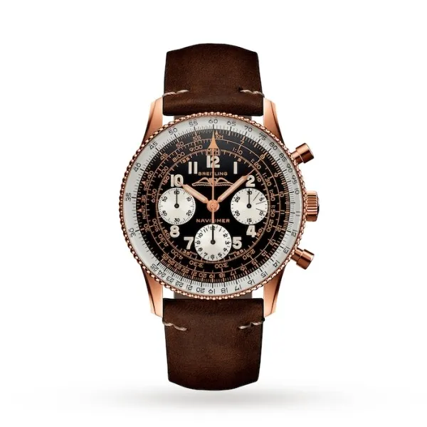 Breitling Navitimer Men Automatic Brown Leather Watch RB0910371B1X1 - Bestter Watches