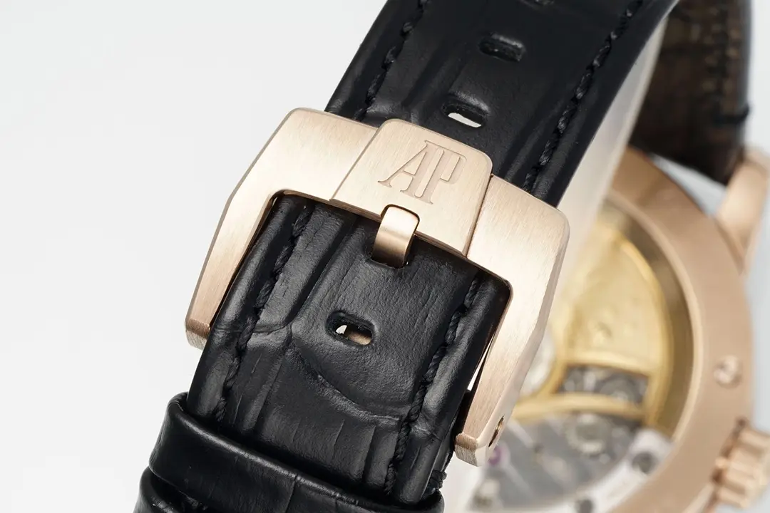 watch Audemars Piguet CODE 11.59 Blue Dial Three-Hand Automatic Watch   Rose Gold and Stainless Steel, 41mm - Bestter Watches