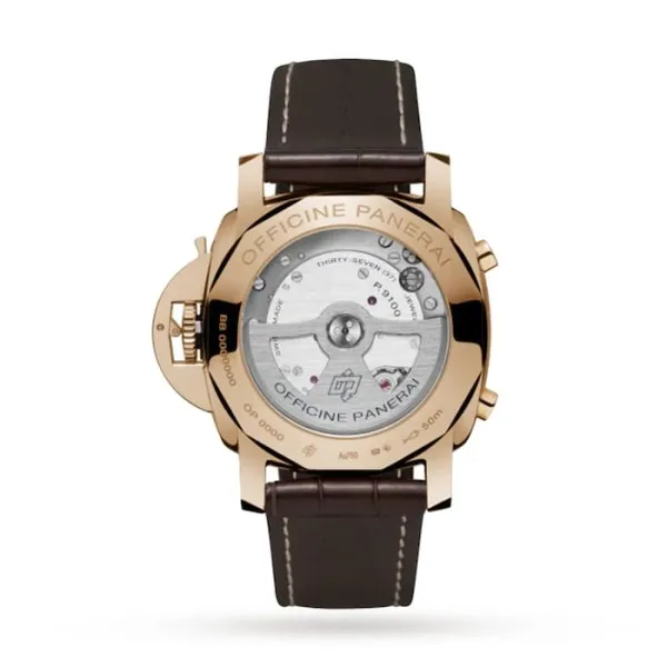 Panerai Luminor Men Automatic Brown Alligator Watch PAM00525 - Bestter Watches