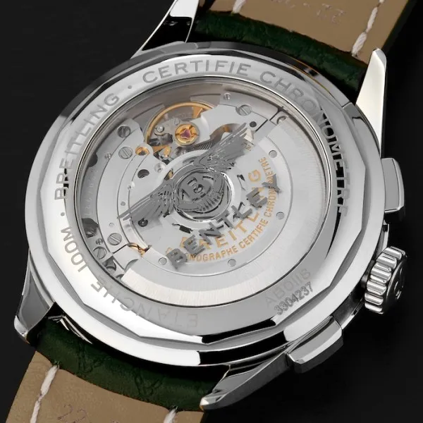 Breitling Premier Bentley Men Automatic Green Leather Watch AB0118A11L1X1 - Bestter Watches