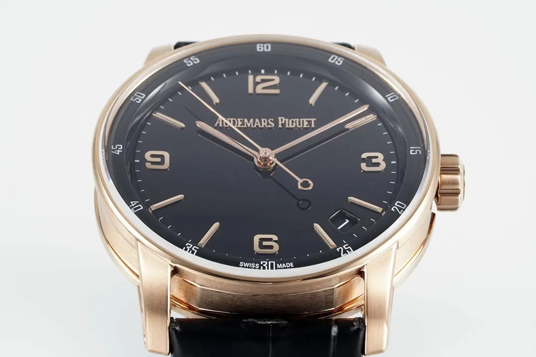 watch Audemars Piguet CODE 11.59 Blue Dial Three-Hand Automatic Watch   Rose Gold and Stainless Steel, 41mm - Bestter Watches