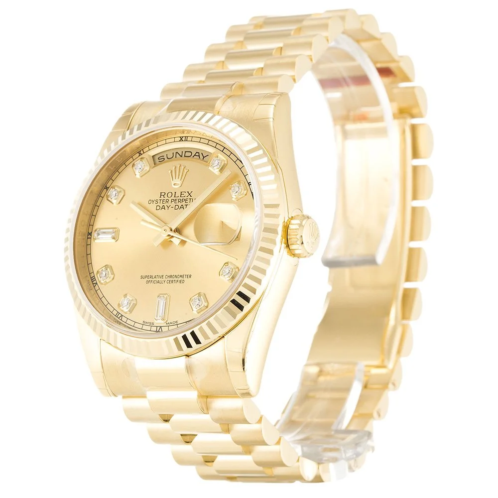 Rolex Day-Date 36mm Gold Dial 118238 - Bestter Watches