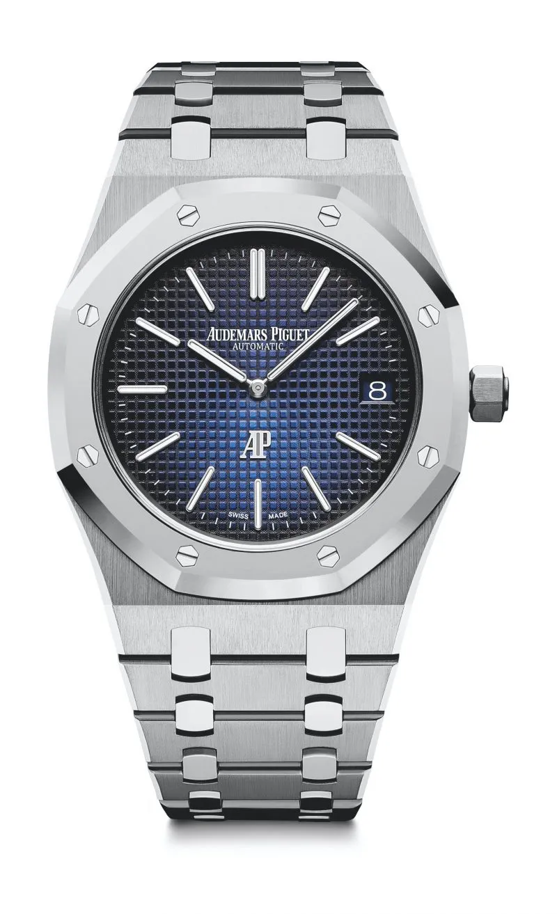 Audemars Piguet Royal Oak Jumbo Extra-Thin Blue 15202IP.OO.1240IP.01 - Bestter Watches