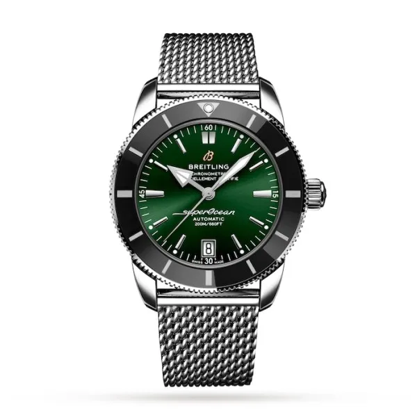 Breitling Superocean Heritage Men Automatic Green Stainless Steel Watch AB2010121L1A1 - Bestter Watches