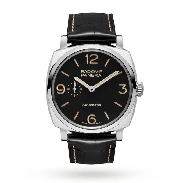 Panerai Radiomir Men Automatic Black Alligator Watch PAM00572 - Bestter Watches