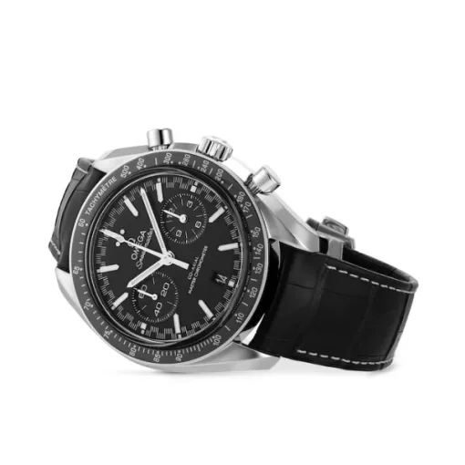 Omega Speedmaster Men Automatic Black Calf Watch O32933445101001 - Bestter Watches