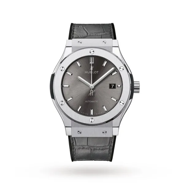 Hublot Classic Fusion Men Automatic Grey Alligator Watch 542.NX.7071.LR - Bestter Watches