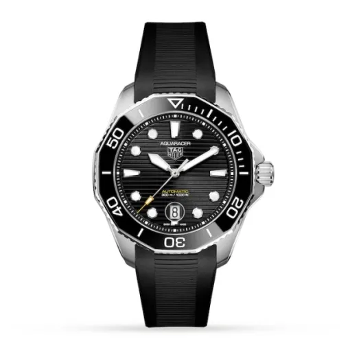 TAG Heuer Aquaracer Men Automatic Black Rubber Watch WBP201A.FT6197 - Bestter Watches