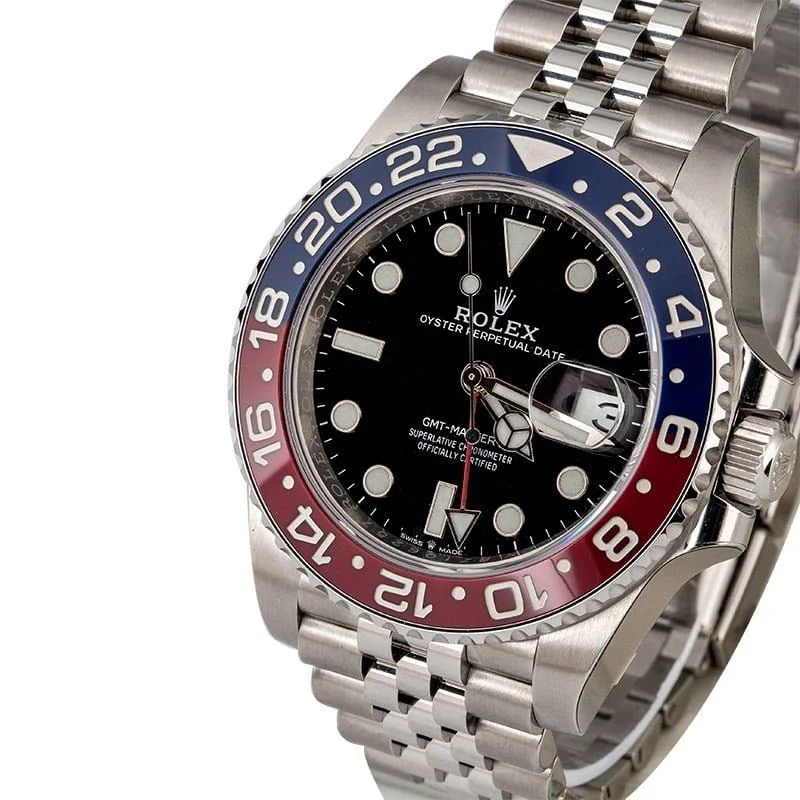 Rolex GMT-Master II 40mm 126710BLRO  Pepsi  Jubilee - Bestter Watches