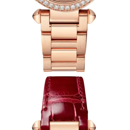 Cartier Pasha de Cartier Women Quartz Silver 18ct Rose Gold Watch WJPA0018 - Bestter Watches