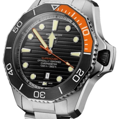TAG Heuer Aquaracer Men Automatic Black Titanium Watch WBP5A8A.BF0619 - Bestter Watches