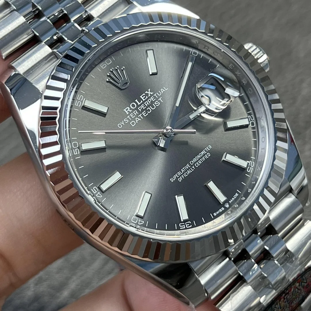 Superclone Rolex Datejust 41mm Rhodium Dial 126334 Jubilee - Bestter Watches