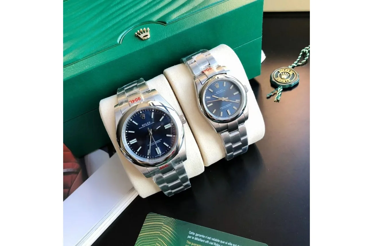 Couple Watches Rolex Oyster Perpetual 31/41mm SS/SS Blue/Stk - Bestter Watches
