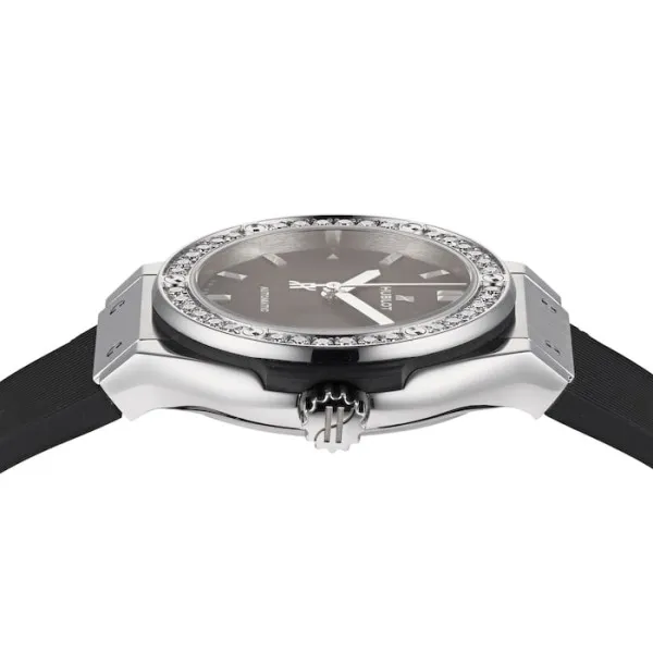 Hublot Classic Fusion Women Automatic Black Rubber Watch 582.NX.1170.RX.1204 - Bestter Watches