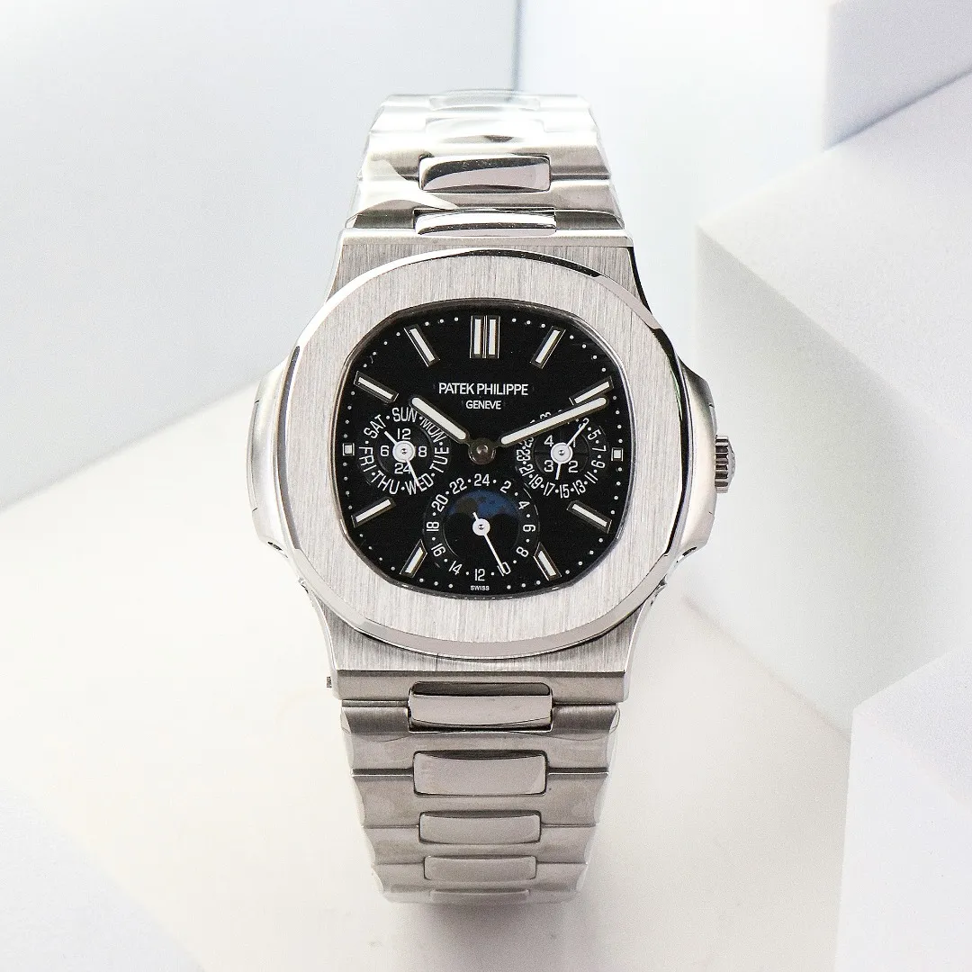 Patek Philippe Nautilus Black Perpetual Calendar - Bestter Watches