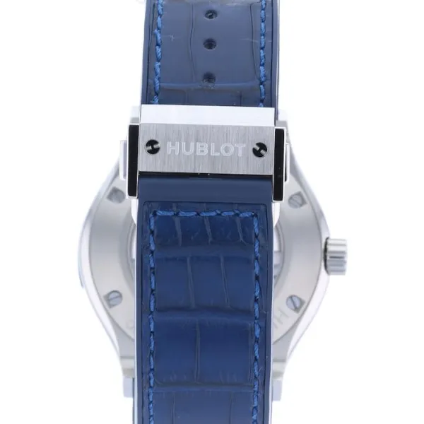 Hublot Classic Fusion Men Automatic Blue Leather Watch 542.NX.7170.LR - Bestter Watches