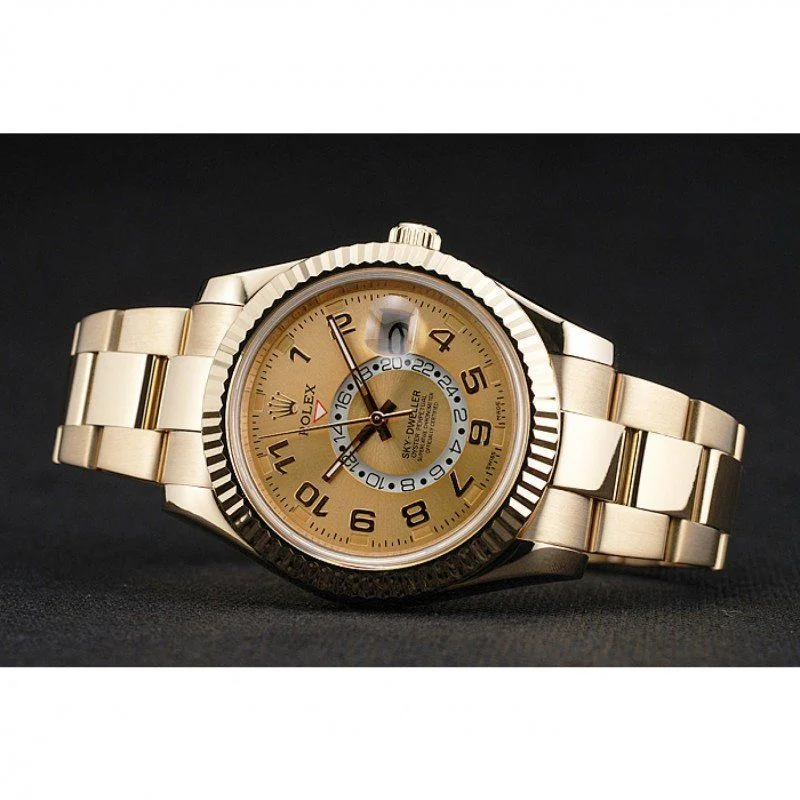 Rolex Sky-Dweller 41mm Gold Dial 80243 - Bestter Watches