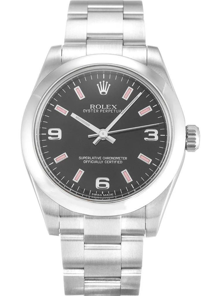 Rolex Oyster Perpetual Lady 31mm Black Dial 177200 - Bestter Watches