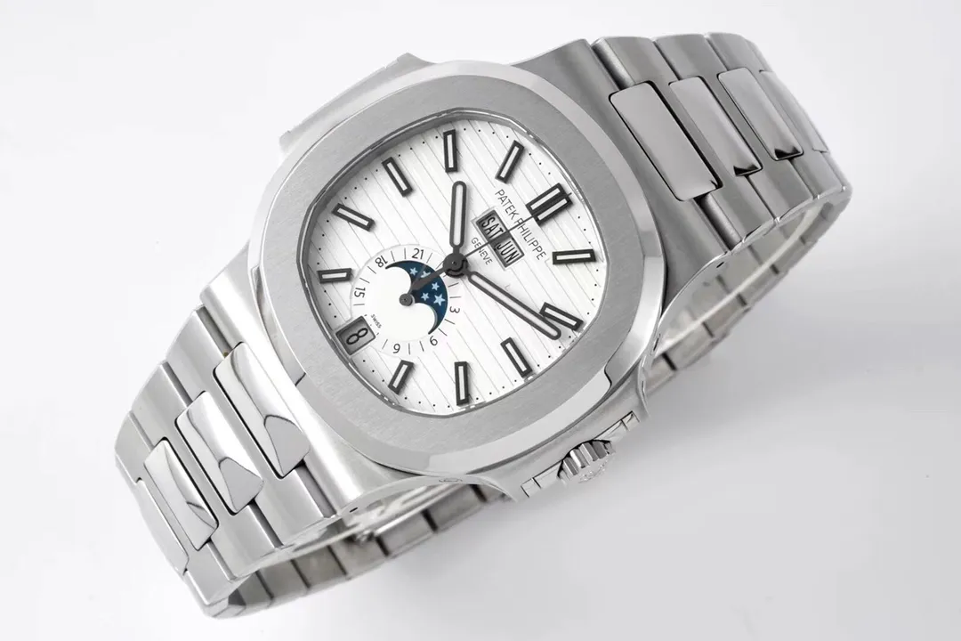 Patek Philippe Nautilus Silver Annual Calendar - Bestter Watches
