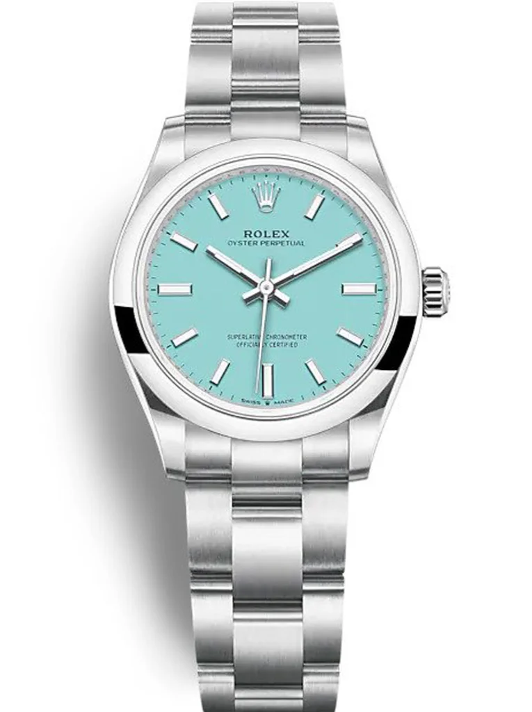Rolex Oyster Perpetual Lady 31mm Tiffany Blue Dial 277200 - Bestter Watches