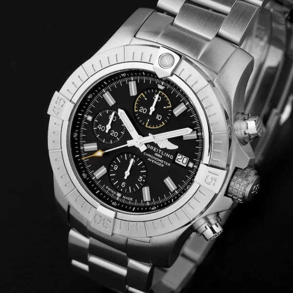Breitling Avenger Men Automatic Black Stainless Steel Watch A13317101B1A1 - Bestter Watches