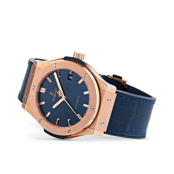 Hublot Classic Fusion Men Automatic Blue Leather Watch 511.OX.7180.LR - Bestter Watches