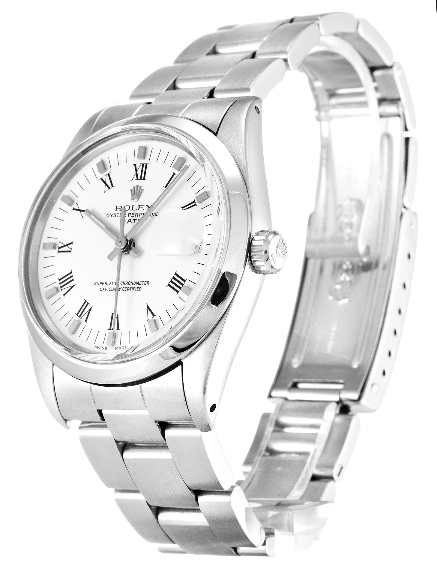 Rolex Oyster Perpetual Date 34mm White Dial 15000 - Bestter Watches