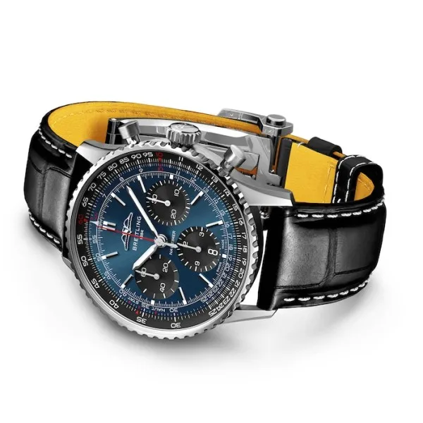Breitling Navitimer Men Automatic Blue Alligator Watch AB0139241C1P1 - Bestter Watches