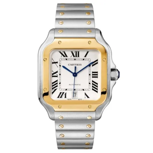 Cartier Santos de Cartier Men Automatic Silver Stainless Steel Watch W2SA0009 - Bestter Watches
