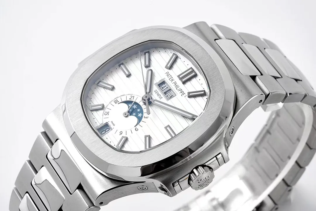 Patek Philippe Nautilus Silver Annual Calendar - Bestter Watches