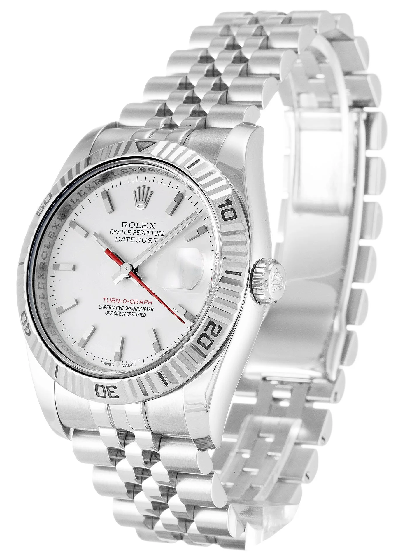 Rolex Datejust Turn-O-Graph 36mm White Dial 116264-2 - Bestter Watches