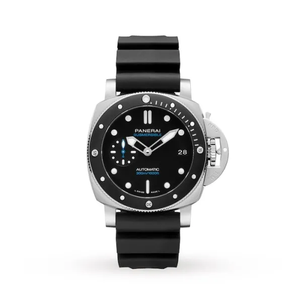 Panerai Submersible Men Automatic Black Rubber Watch PAM00683 - Bestter Watches