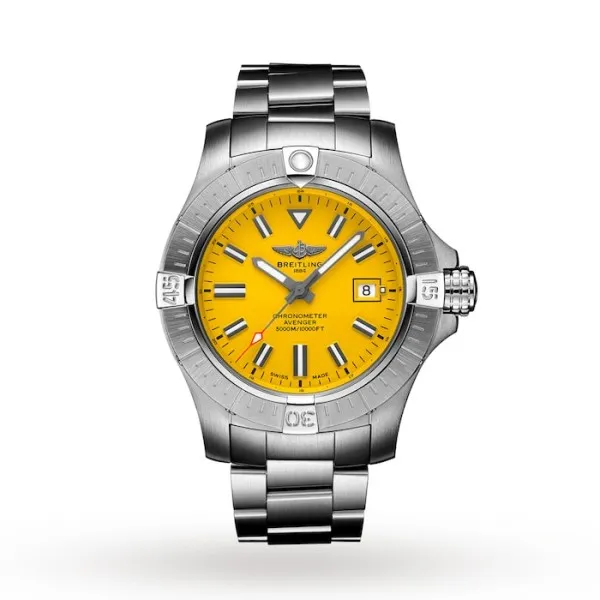 Breitling Avenger Men Automatic Yellow Stainless Steel Watch A17319101I1A1 - Bestter Watches