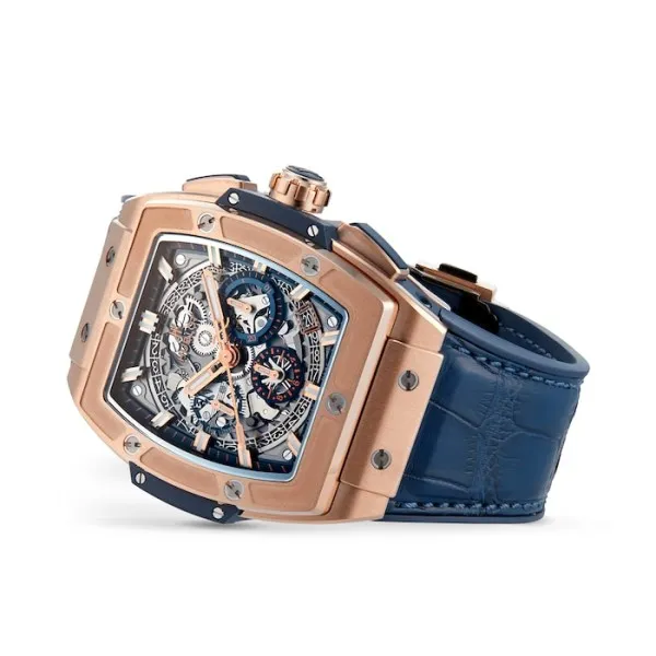 Hublot Spirit Of Big Bang Men Automatic Blue Alligator Watch 641.OX.7180.LR - Bestter Watches
