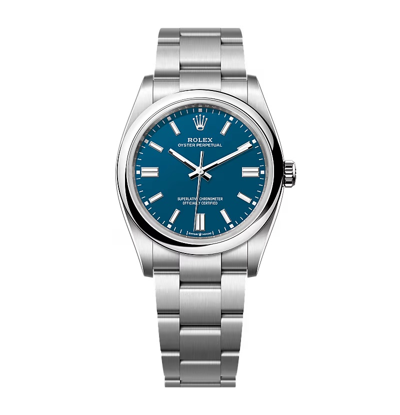 Superclone Rolex Oyster Perpetual 277200 Med Blue Dial - Bestter Watches