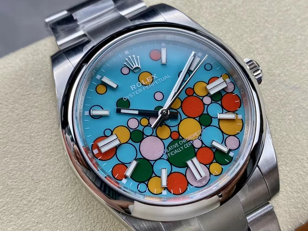 Superclone Rolex Oyster Perpetual 41 mm Turquoise Dial 124300 - Bestter Watches