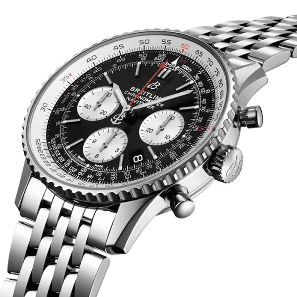 Breitling Navitimer Men Automatic Black Stainless Steel Watch AB0121211B1A1 - Bestter Watches