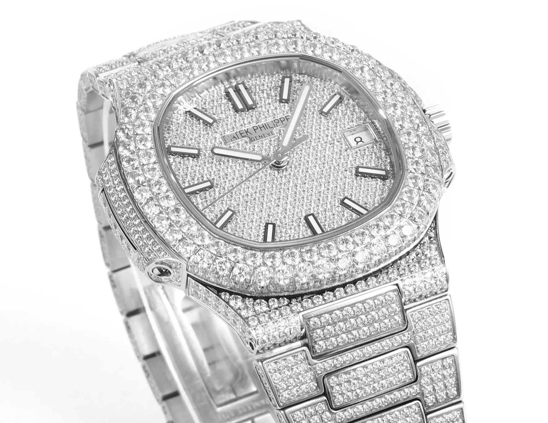Patek Philippe Nautilus Full Star Platinum Watch - Bestter Watches
