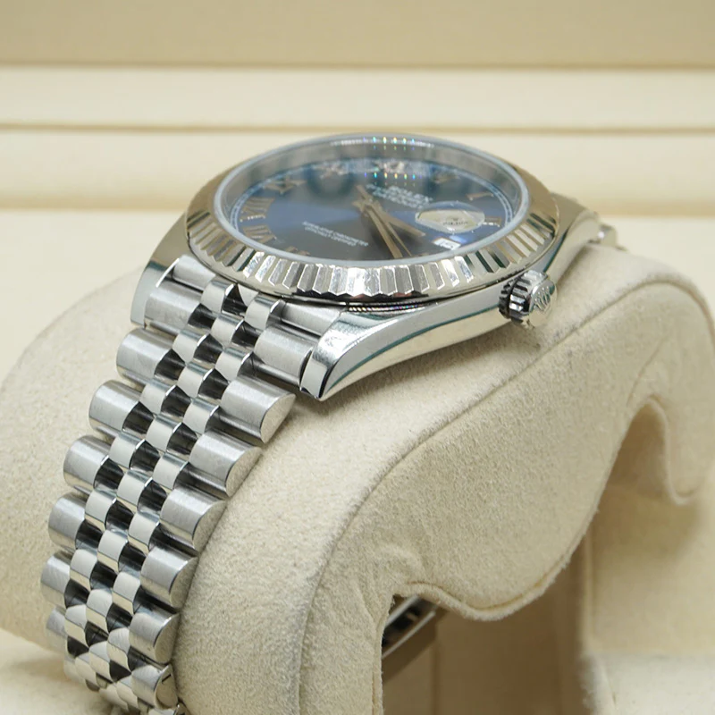 Rolex Datejust 41mm Blue Dial 126334 Jubilee Roman Dials - Bestter Watches